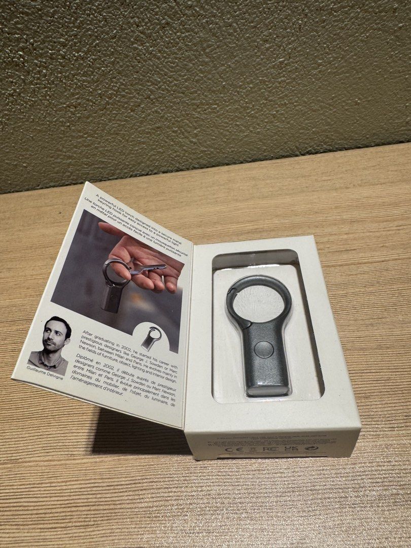 Lexon Nomaday Light Mini LED Torch Keychain with Clip (Category: Other Accessories) located in Manila. Submitted by kuroshirooreo (Listing ID 1462274875, Image 2). Description: - Lexon Nomaday Light keychain - Mini LED torch with white light - Visible up to 50 meters - Secure metal keyring hook - Rechargeable via USB-C - Ideal for keys, bags, or everyday carry.