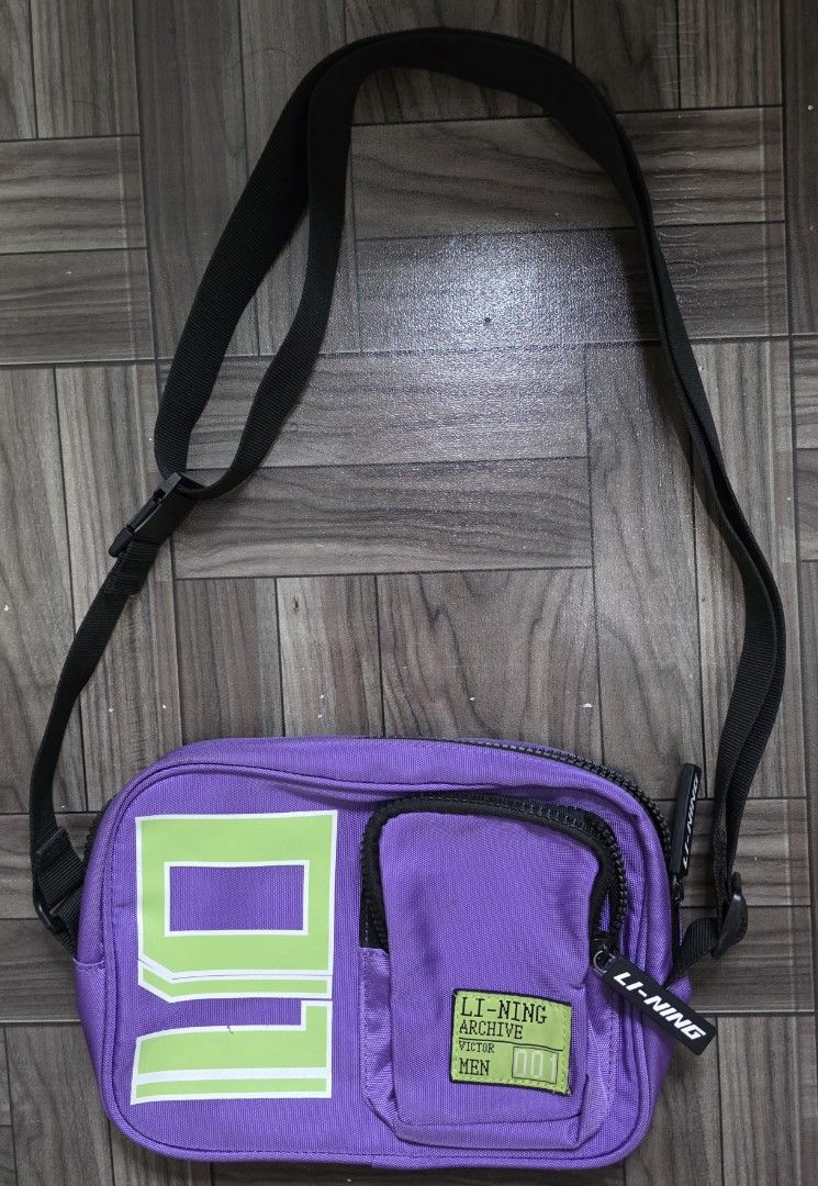 Li Ning Evangelion Theme Sling Bag (Category: Sling Bags) located in Quezon City. Submitted by thriftstershop (Listing ID 1462392696, Image 1). Description: Brand: Li Ning Condition: Excellent Meet up: Trinoma or LRT 2 Anonas Shipping: LBC - Weekdays J&T - Weekends.