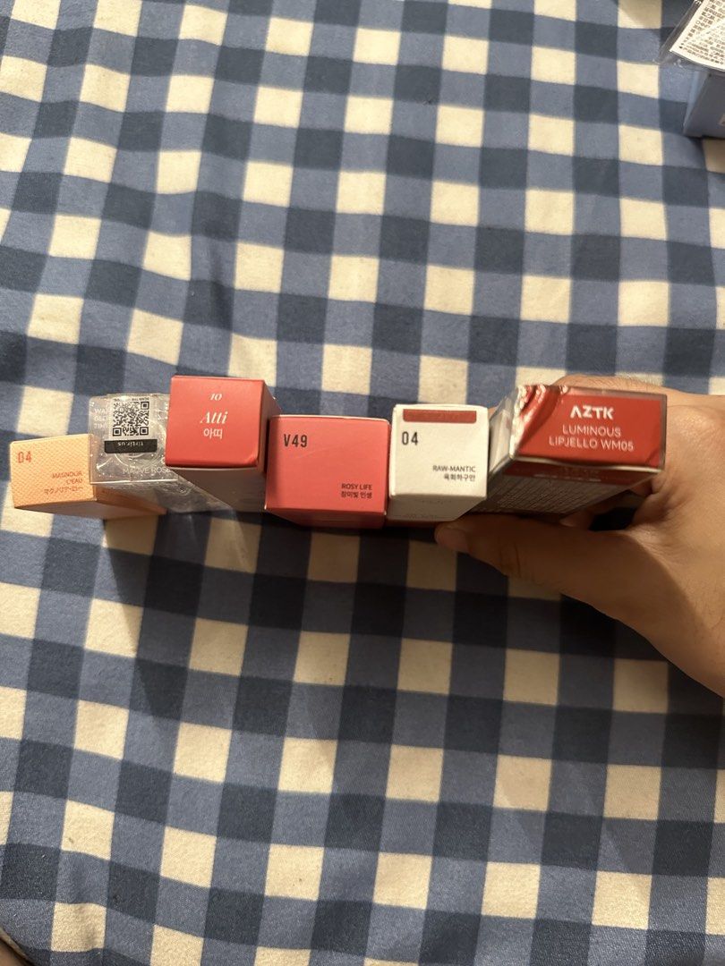 Lipstain/Liptints Take All (Category: Makeup) located in Quezon City. Submitted by stuffzxonsale (Listing ID 1462297129, Image 2). Description: These are for take all only. Swatched once. Like New and Authentic RFS - not into make ups MOP - gcash/maribank/gotyme DEL - ggx lalamove jnt PM FOR Inquiries .