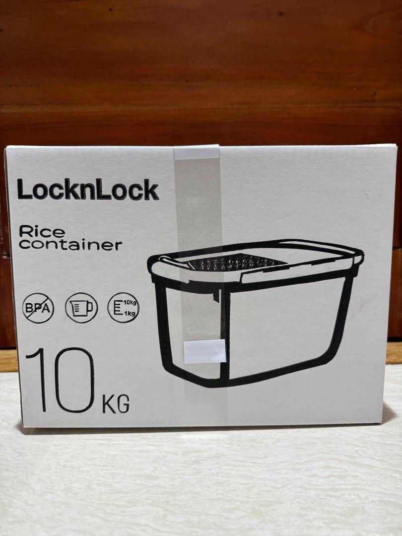 LocknLock Rice Container 10kg (Category: Storage Boxes & Baskets) located in Manila. Submitted by shopforprelovedclothes (Listing ID 1462310380, Image 1). Description: .