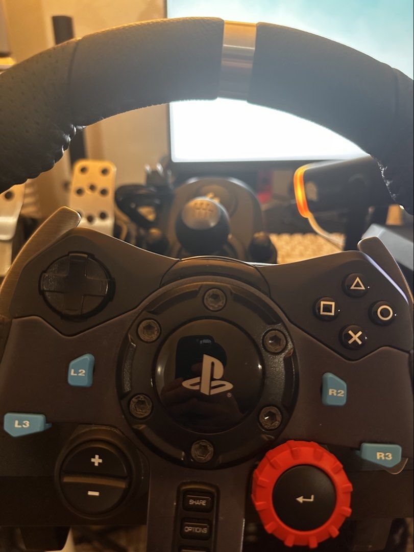 Logitech G29 w/ Shifter (Category: Controllers) located in Taguig. Submitted by caz18 (Listing ID 1462392197, Image 2). Description: Selling my Logitech G29 and Shifter. RFS: upgraded! MOP: GCash/Bank Transfer Inclusions: Logitech G29 Wheelbase Logitech Shifter Pedals No issues whatsoever, just have no use for it anymore since upgrading to Moza. Purchased through Amazon in the US. msg if you need to know anything else! .