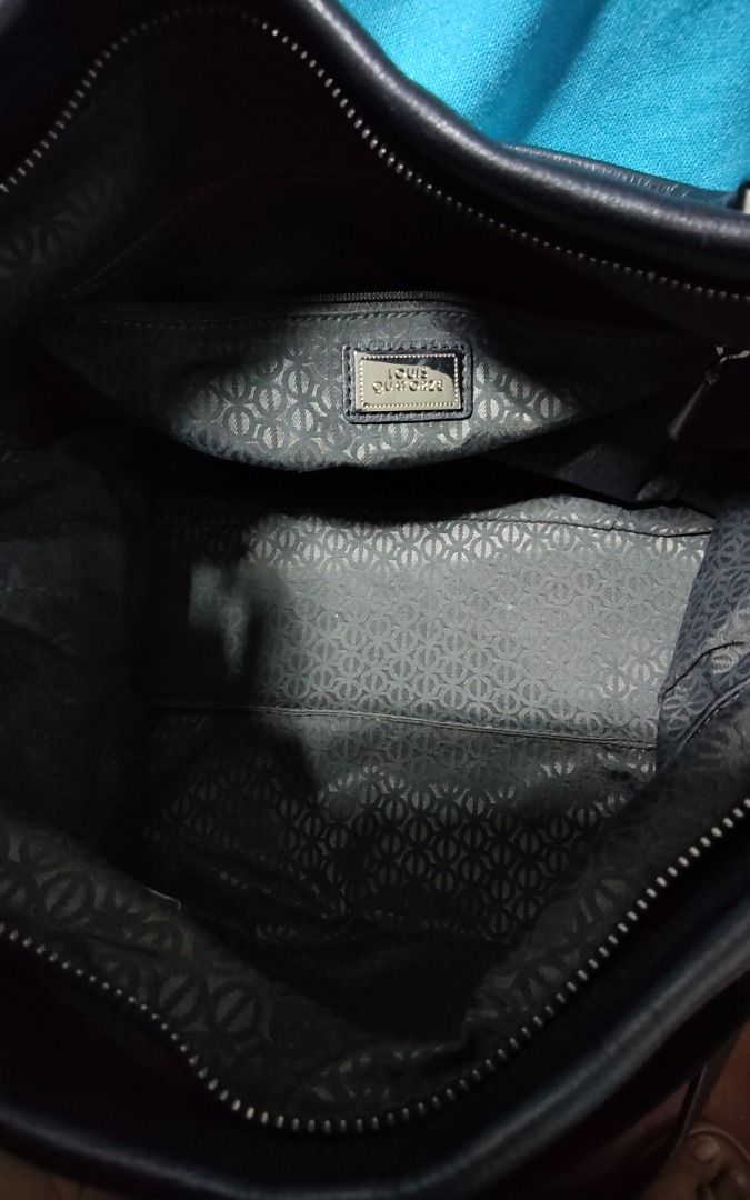 Louis Quatorze Black Tote Bag (Category: Tote Bags) located in Caloocan City. Submitted by jpmshoppe (Listing ID 1462318821, Image 3). Description: - Color: Black - Style: Tote Bag - Closure: Zipper - Interior: Patterned lining - Features: Spacious main compartment - Ideal for: Everyday use - Condition: Good, no major flaws.