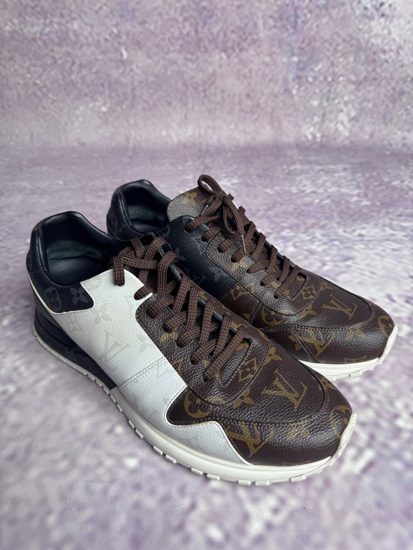 Louis Vuitton Monogram Sneakers (Category: Sneakers) located in Paranaque City. Submitted by destineshoppe (Listing ID 1462394776, Image 1). Description: Louis Vuitton Runaway Monogram Tri-Color Size US 9.5 Mens Almost New Dustbag included.