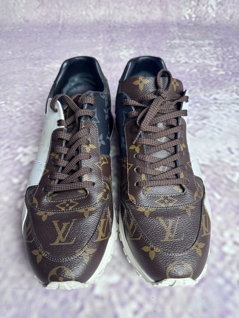 Louis Vuitton Monogram Sneakers (Category: Sneakers) located in Paranaque City. Submitted by destineshoppe (Listing ID 1462394776, Image 3). Description: Louis Vuitton Runaway Monogram Tri-Color Size US 9.5 Mens Almost New Dustbag included.