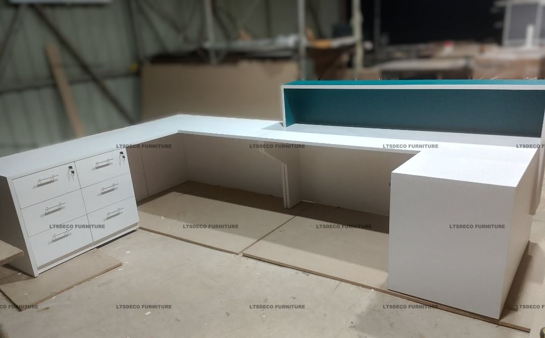 LSHAPE RECEPTION TABLE | PARTITION | WORKSTATION | MANUFACTURER | SUPPLIER (Category: Office Furniture & Fixtures) located in Caloocan City. Submitted by rhea.28ltsdeco (Listing ID 1462327239, Image 1). Description: NOTE : PRICE IS FOR POSTING PURPOSES ONLY THANKYOU “ Built for long days, long meetings, and bigger visions. ” LTSDECOFURNITURES HOME & OFFICE Manufacturer, fabricator , direct supplier trusted provider of high quality, affordable and