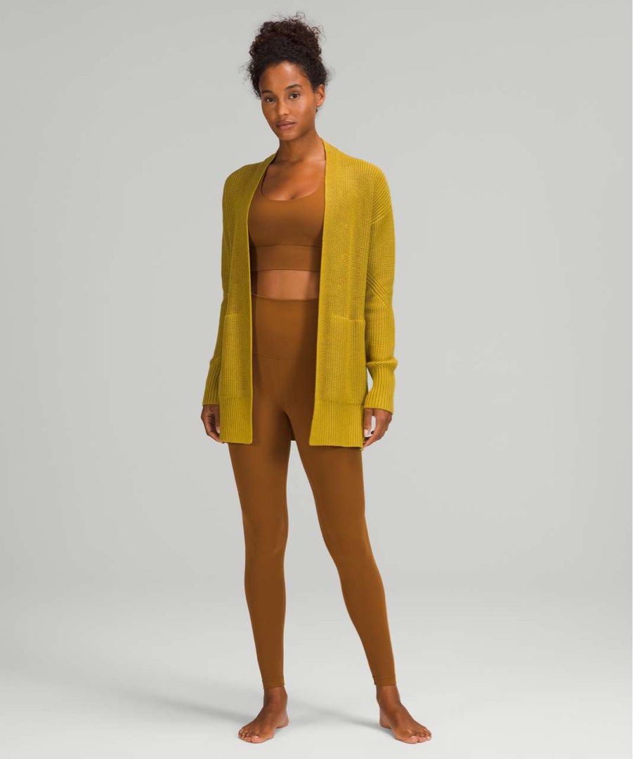 Lululemon🍋 Cashlu Sweater Wrap (Category: Activewear) located in Taguig. Submitted by greenfuzz (Listing ID 1462344424, Image 1). Description: Keep it simple. Throw on this soft wrap sweater for downtime, go time, or any time you need an easy layer. cashlu™ A touch of cashmere makes our knit Cashlu™ fabric feel soft against your skin—and, it's machine-washable Soft machine-washable responsibly sourced materials This fabric is derived from respon