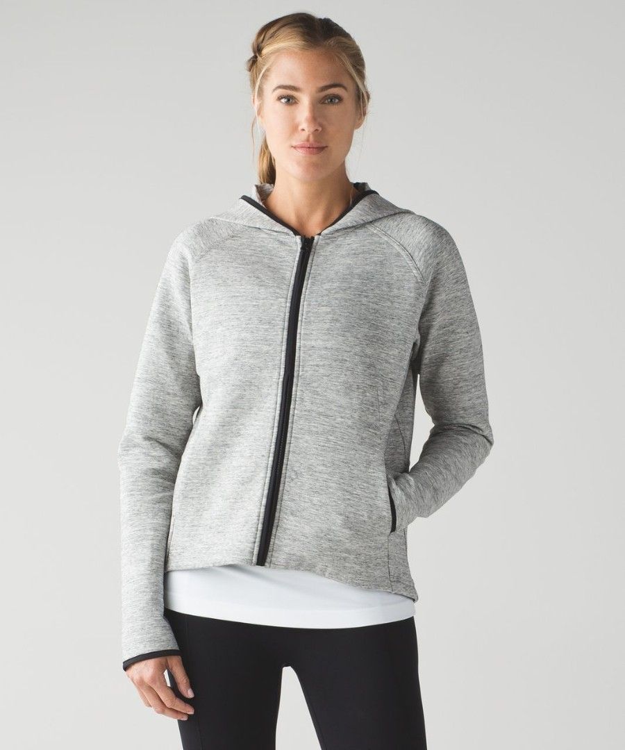 Lululemon City Bound hoodie (dot 10) (Category: Coats, Jackets and Outerwear) located in Arayat. Submitted by keenwolf-a7b5 (Listing ID 1462375102, Image 1). Description: - Lululemon Grey Heathered Full Zip Hoodie - Dot 10 - Black zipper and trim - Two front pockets - Hooded design - Versatile for workouts or casual wear - Comfortable and stylish.