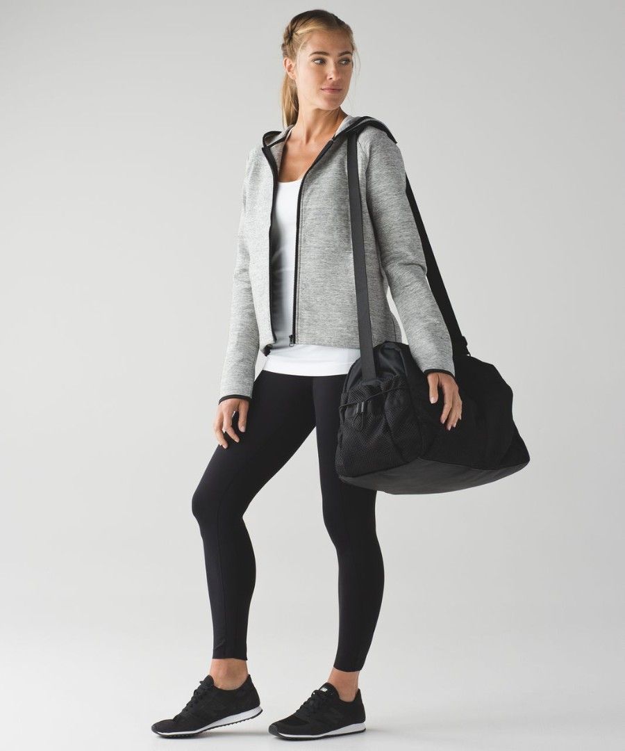 Lululemon City Bound hoodie (dot 10) (Category: Coats, Jackets and Outerwear) located in Arayat. Submitted by keenwolf-a7b5 (Listing ID 1462375102, Image 2). Description: - Lululemon Grey Heathered Full Zip Hoodie - Dot 10 - Black zipper and trim - Two front pockets - Hooded design - Versatile for workouts or casual wear - Comfortable and stylish.