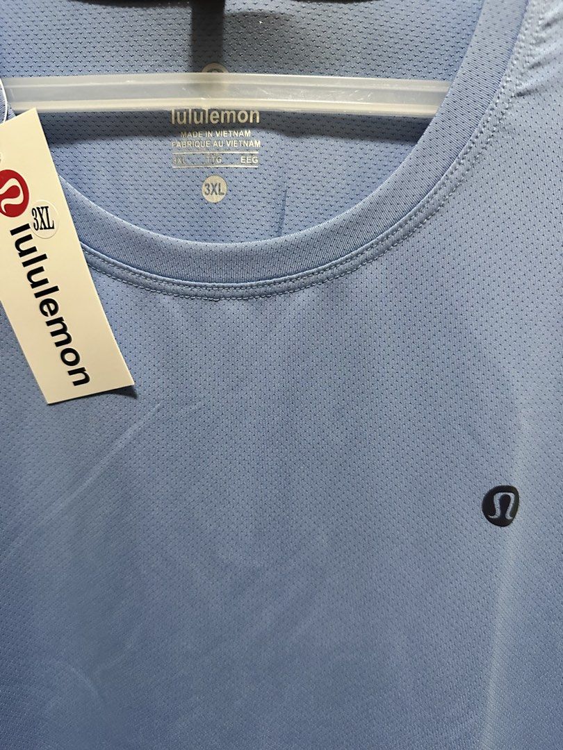 Lululemon Dri-Fit shirt (Blue) (Category: Activewear) located in Marikina City. Submitted by tziescloset (Listing ID 1462318016, Image 2). Description: 📌 Brand new 📌 Fits Large to XXL 📌 W - 19.5” pit to pit .