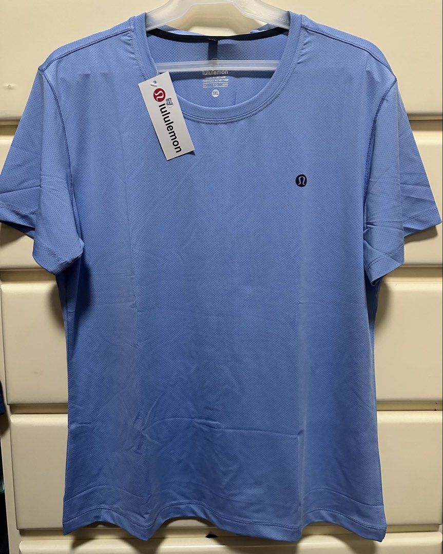 Lululemon Dri-Fit shirt (Blue) (Category: Activewear) located in Marikina City. Submitted by tziescloset (Listing ID 1462318016, Image 1). Description: 📌 Brand new 📌 Fits Large to XXL 📌 W - 19.5” pit to pit .