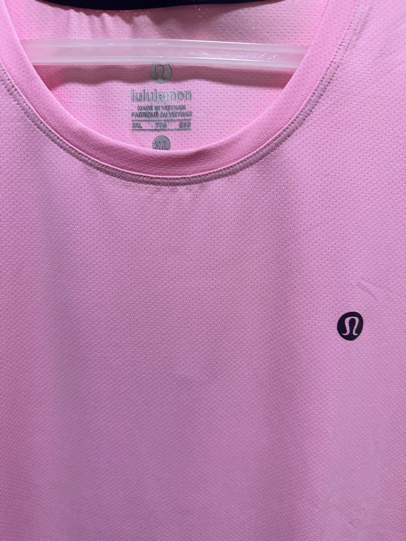 Lululemon Dri-Fit shirt (Pink) (Category: Activewear) located in Marikina City. Submitted by tziescloset (Listing ID 1462318499, Image 2). Description: 📌 Brand new 📌 Fits Large to XXL 📌 W - 19.5” pit to pit .