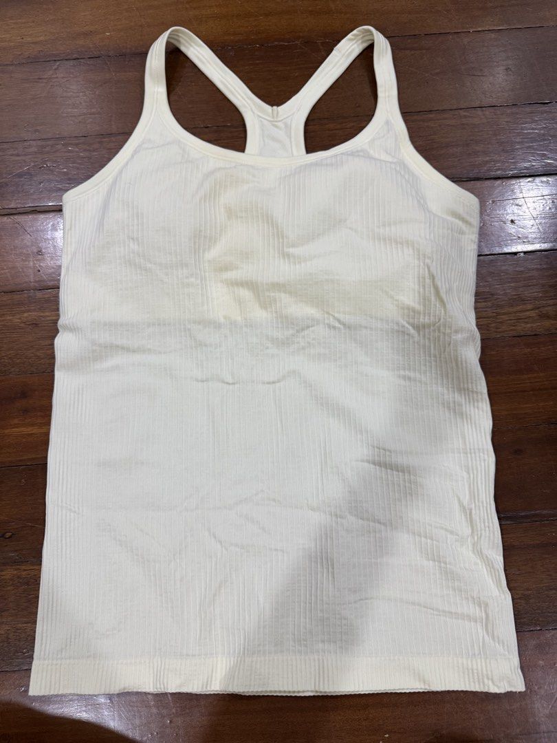Lululemon Ebb to Street Size 10 Light Yellow (Category: Others Tops) located in Quezon City. Submitted by charlieschamps (Listing ID 1462390636, Image 1). Description: RFS: No longer doing yoga and pilates Size 10 Payment via Gcash J&T shipping c/o buyer.