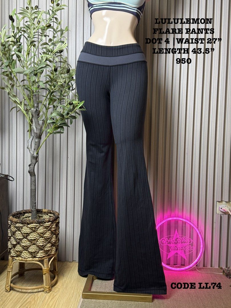 Lululemon Flare Pants LL74 (Category: Activewear) located in Naga. Submitted by ubi04 (Listing ID 1462313503, Image 1). Description: Minimal flaw see last two photos.