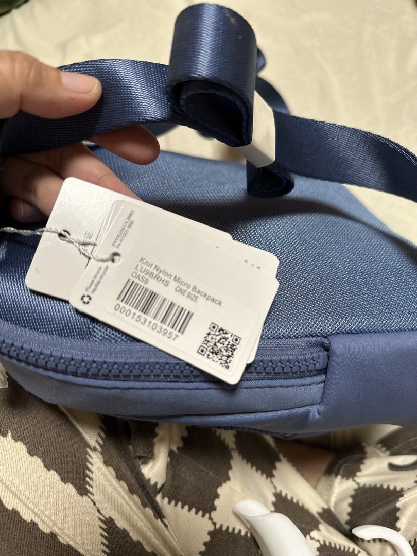 Lululemon Knit Nylon Micro Backpack Oasis (Category: Backpacks) located in Cotabato. Submitted by pawpaw1027 (Listing ID 1462362568, Image 2). Description: - Lululemon Knit Nylon Micro Backpack - Color: Oasis - Small size, ideal for carrying essentials - Features adjustable straps - Brand new with tags attached.