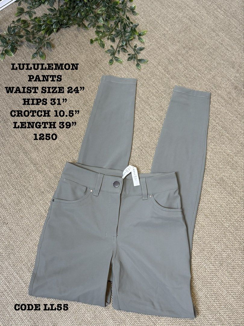 Lululemon LL55 (Category: Activewear) located in Naga. Submitted by ubi04 (Listing ID 1462305277, Image 1). Description: Waist 24” Hips 31” Crotch 10.5” Length 39”.