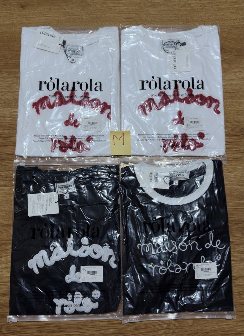 Maison de Rola Shirt (Category: Tshirts & Polo Shirts ) located in Angat. Submitted by shopmyclosetbykris (Listing ID 1462403863, Image 2). Description: Maison de Rola Women's cut OG quality shirts! Same tags ect. Limited pcs only! No more restock! From Korea, not BKK With sizes, not free size Price: 880 each only Location: Baliwag Bulacan .
