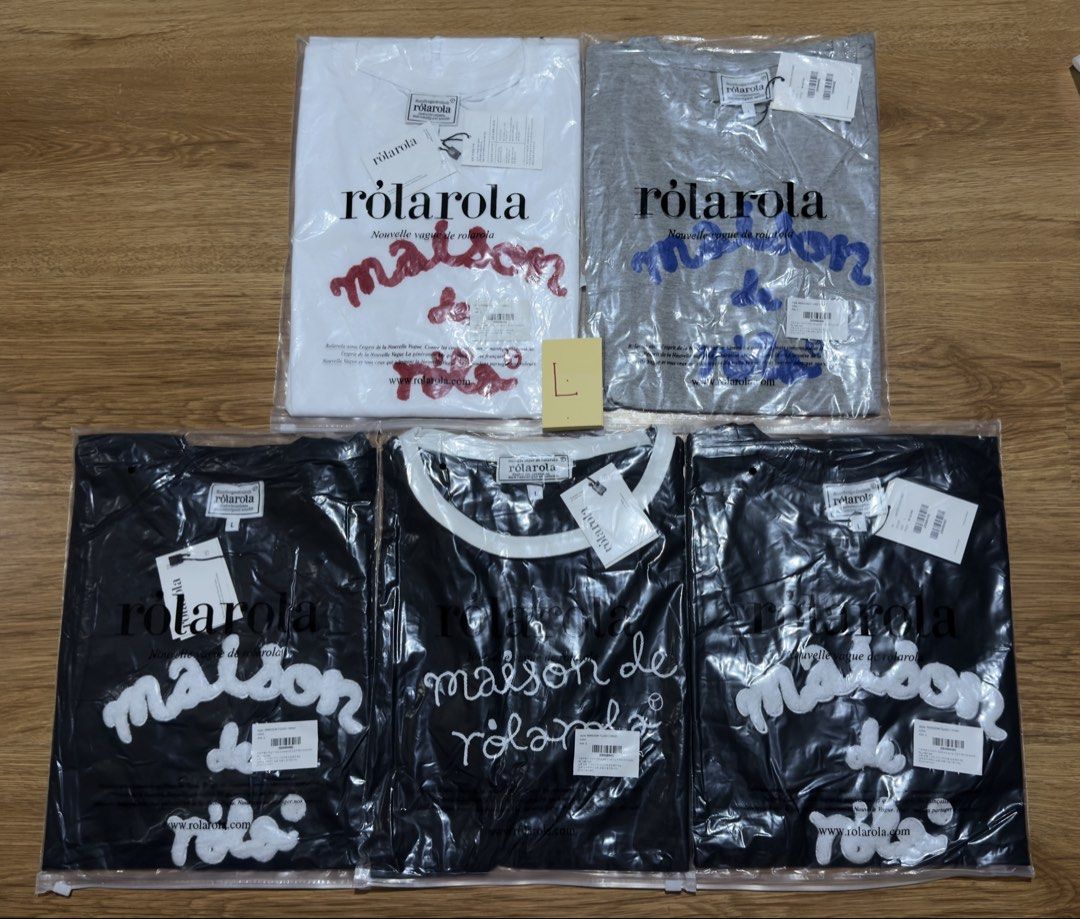 Maison de Rola Shirt (Category: Tshirts & Polo Shirts ) located in Angat. Submitted by shopmyclosetbykris (Listing ID 1462403863, Image 3). Description: Maison de Rola Women's cut OG quality shirts! Same tags ect. Limited pcs only! No more restock! From Korea, not BKK With sizes, not free size Price: 880 each only Location: Baliwag Bulacan .