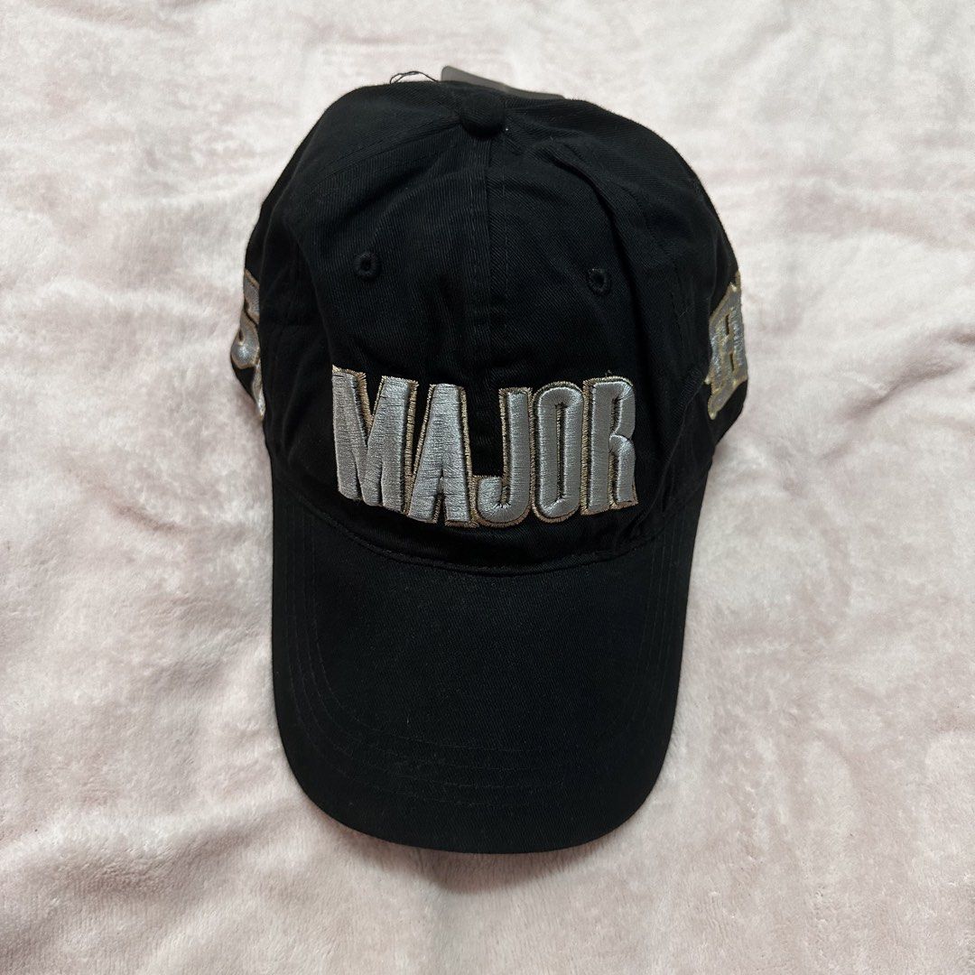Major embroidered black cap (Category: Caps & Hats) located in Manila. Submitted by kjs.finds (Listing ID 1462430991, Image 1). Description: Major embroidered black cap Actual photos posted Brand new.