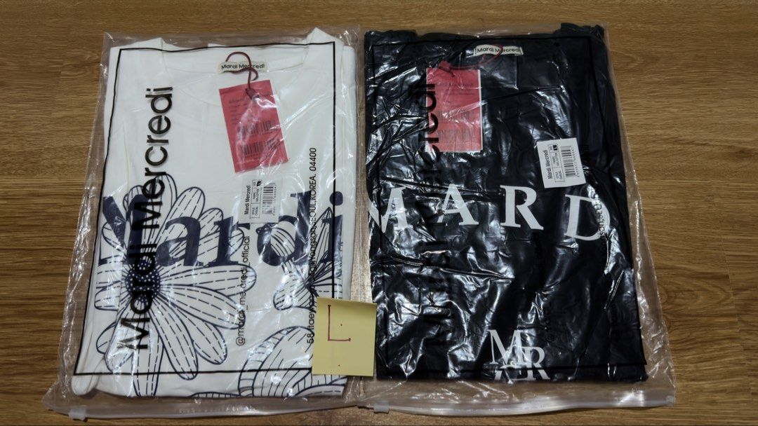 Mardi Mercredi Shirt (Category: Shirts) located in Angat. Submitted by shopmyclosetbykris (Listing ID 1462403467, Image 3). Description: Mardi Mercredi Women's cut OG quality shirts! Same tags ect. Limited pcs only! No more restock! From Korea, not BKK With sizes, not free size Price: 880 each only Location: Baliwag Bulacan .