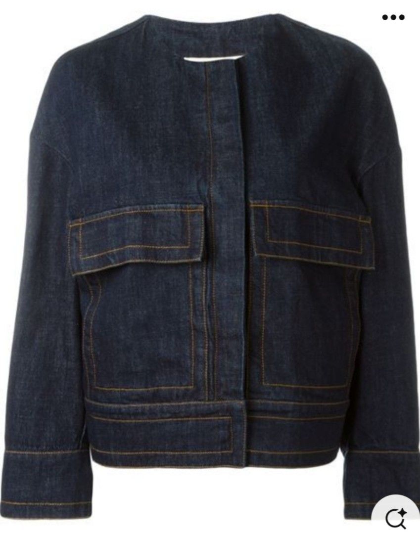 Marni denim boxy jacket (Category: Coats, Jackets and Outerwear) located in Manila. Submitted by PrinceDani.Clothing (Listing ID 1462395747, Image 1). Description: marni denim boxy jacket 36 on tag large fit 22in width 21in length excellent condition .