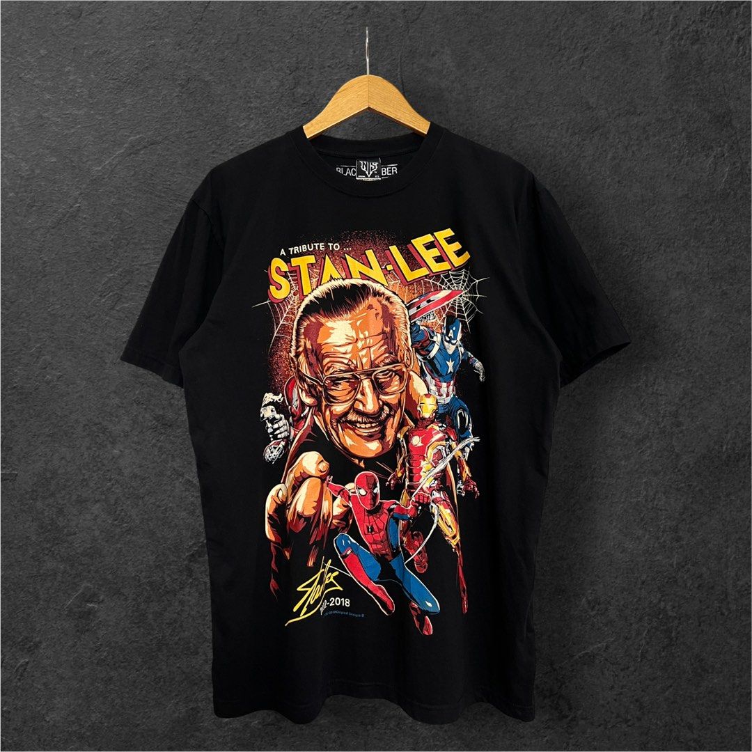 MARVEL STAN LEE MEMORIAL SHIRT (Category: Tshirts & Polo Shirts ) located in Solano. Submitted by brokeboyzsupply (Listing ID 1462272990, Image 1). Description: Size: XL Width: 23 Length: 30 Color rate: 10/10 Condition: 10/10 Issue/s: None “Color may vary due to lighting”.