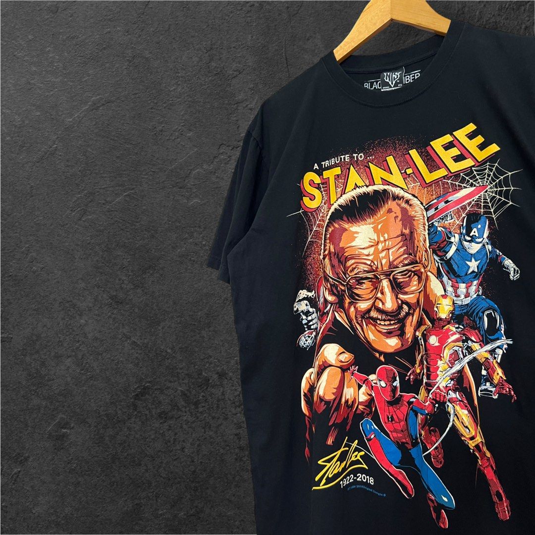 MARVEL STAN LEE MEMORIAL SHIRT (Category: Tshirts & Polo Shirts ) located in Solano. Submitted by brokeboyzsupply (Listing ID 1462272990, Image 3). Description: Size: XL Width: 23 Length: 30 Color rate: 10/10 Condition: 10/10 Issue/s: None “Color may vary due to lighting”.