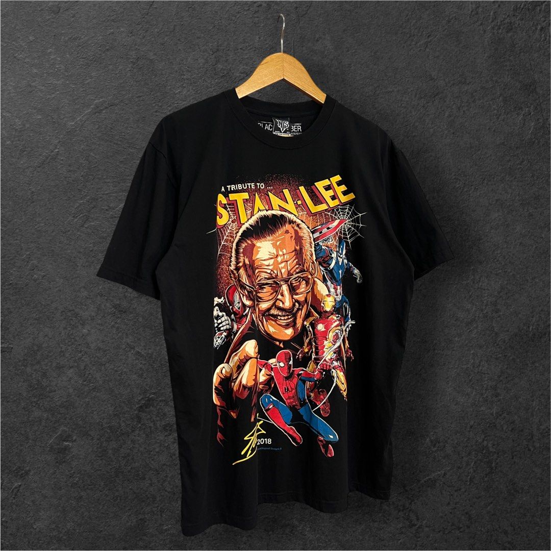 MARVEL STAN LEE MEMORIAL SHIRT (Category: Tshirts & Polo Shirts ) located in Solano. Submitted by brokeboyzsupply (Listing ID 1462272990, Image 2). Description: Size: XL Width: 23 Length: 30 Color rate: 10/10 Condition: 10/10 Issue/s: None “Color may vary due to lighting”.