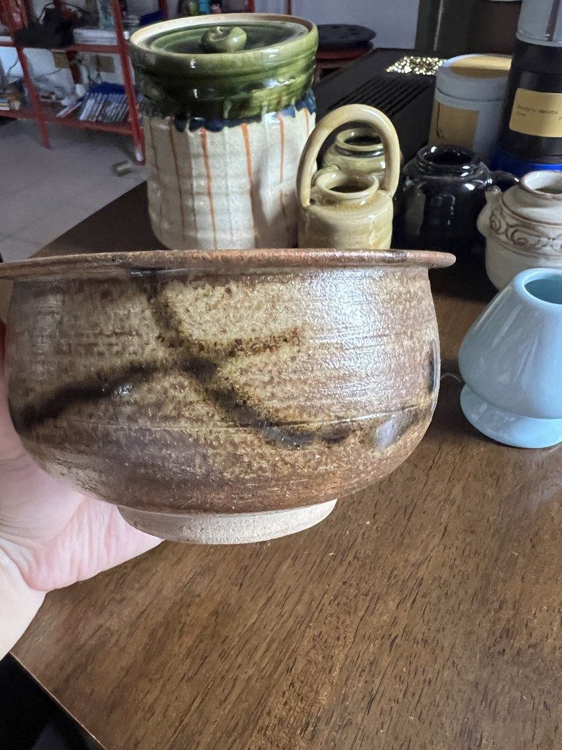 Matcha Chawan & Chasen Set from Japan (Category: Other Kitchenware & Tableware) located in Paranaque City. Submitted by guevssss (Listing ID 1462299052, Image 2). Description: - Ceramic set bought from Japan in 2025 - Rustic brown bowl with textured finish - Light blue mushroom-shaped matcha whisk holder - For your matcha corner.