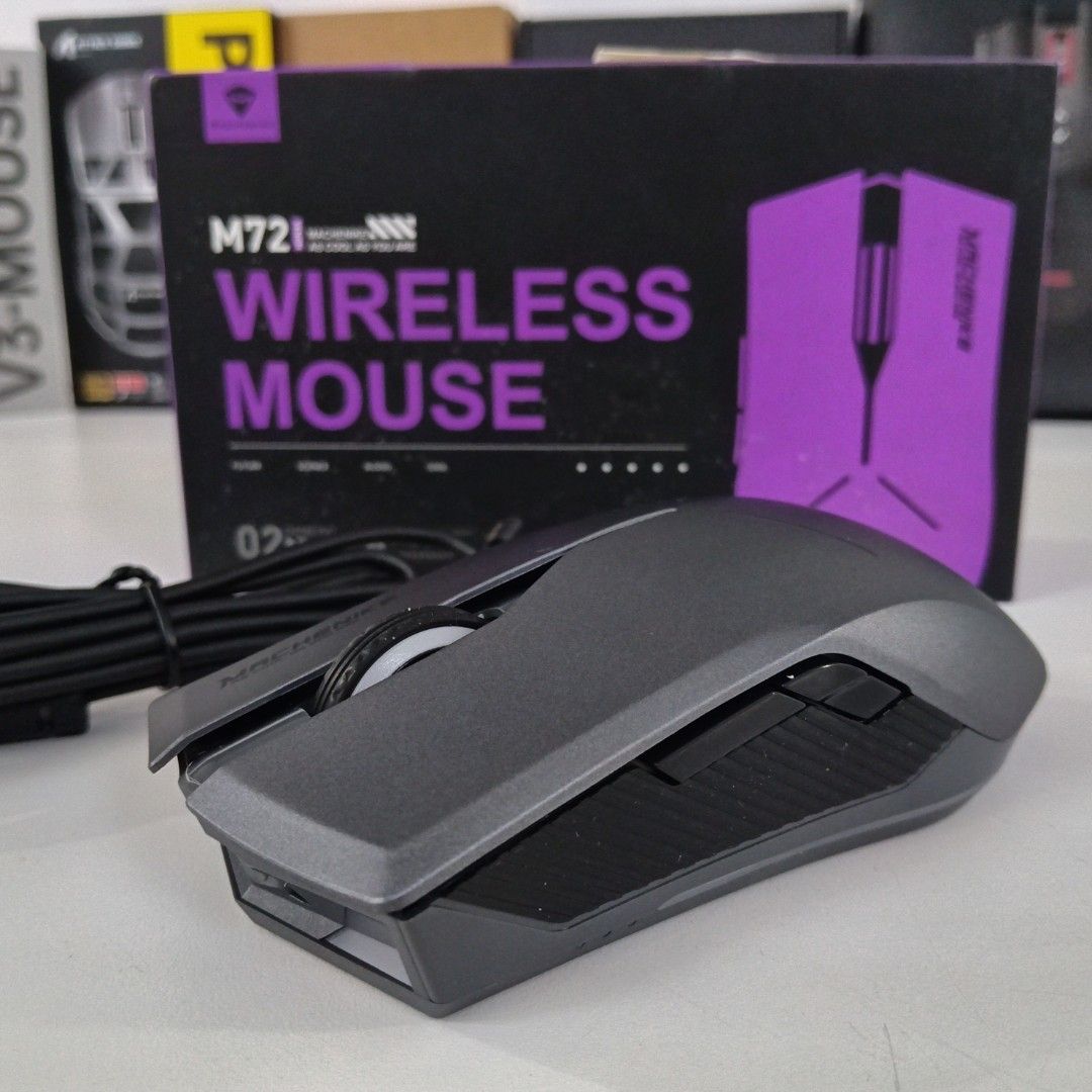 Mechenike M721 Wireless Gaming Mouse (Category: Mouse & Mousepads) located in Caloocan City. Submitted by coolgem_3f10a0 (Listing ID 1462402563, Image 2). Description: - Mechenike M721 Wireless Mouse - Dual Mode Connectivity: 2.4G Wireless & Bluetooth - Adjustable DPI for precision control - Built-in rechargeable battery (charging cable included) - Ideal for gaming and everyday productivity - Check photos for actual item condition.