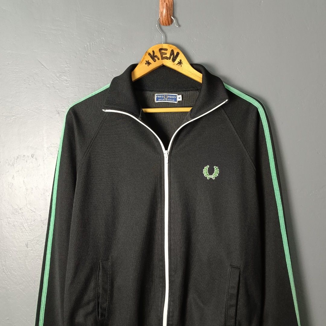 Men's - Fred Perry (Category: Coats, Jackets and Outerwear) located in Bacolod City. Submitted by drop.ph (Listing ID 1462323202, Image 1). Description: Fred Perry - Track Jacket Authentic *Size M - 21.5x24.5 *Excellent cloth *Loose stitch on logo *Price: 1,500php *Add SF if outside Bacolod City .
