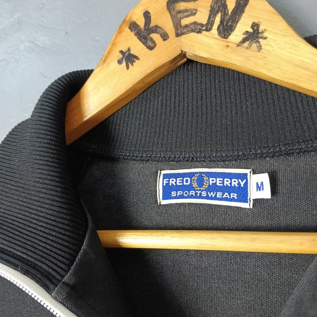Men's - Fred Perry (Category: Coats, Jackets and Outerwear) located in Bacolod City. Submitted by drop.ph (Listing ID 1462323202, Image 3). Description: Fred Perry - Track Jacket Authentic *Size M - 21.5x24.5 *Excellent cloth *Loose stitch on logo *Price: 1,500php *Add SF if outside Bacolod City .