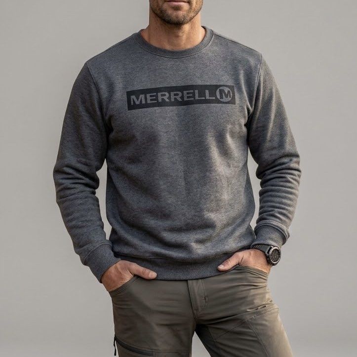 Merrell Sweatshirt (Category: Coats, Jackets and Outerwear) located in Irosin. Submitted by kylebri (Listing ID 1462377897, Image 1). Description: Merrell Sweatshirt good as new no issue size L on tag 22W x 27L direct message me ! 📥.