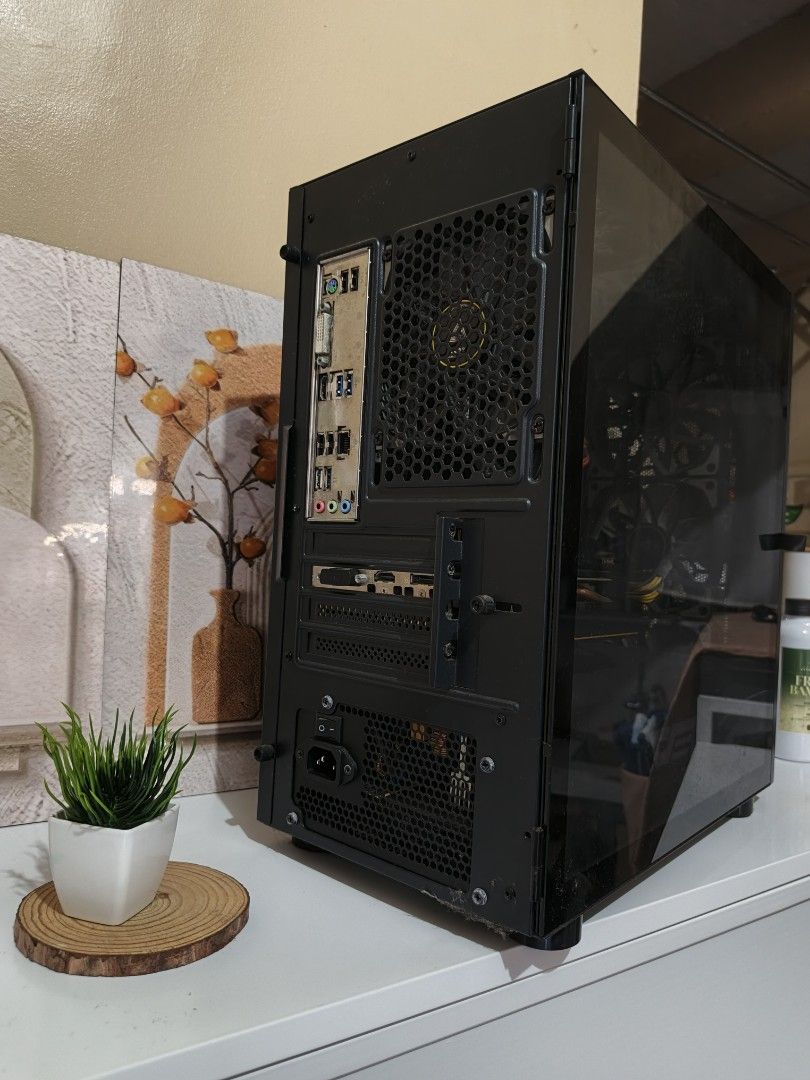 Mid Gaming PC 25k (Category: Desktops) located in Quezon City. Submitted by jepoyyyy (Listing ID 1462276350, Image 3). Description: Need lang to dispose change to laptop na (PC only) 25k CPU: Ryzen 5600g GPU: ASUS TUF 1660super MOBO: GIGABYTE B550m DS3H RAM: TCreate 2 x 8gb (3200mhz) ROM: TCreate 1tb SSD PSU: P650b GIGABYTE Case: Darkflash DLM21 Mesh Fan: Montech 120MM needs cleaning lang lower antipolo.