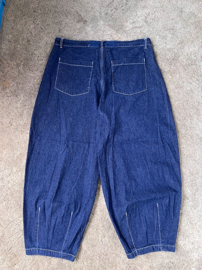 Midwest Supply Indigo Balloon Pants (Category: Jeans) located in Caloocan City. Submitted by veliichoir (Listing ID 1462419477, Image 2). Description: Size M on tag Actual measurements on photo..