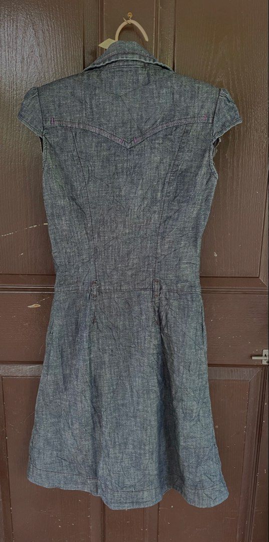 miss sixty denim dress (Category: Dresses) located in Davao. Submitted by mj_designervintagecurator (Listing ID 1462283117, Image 2). Description: 📌In good condition 📌shoulder 13 - bust 36- armpit 16 waist 28- length 38 inches.