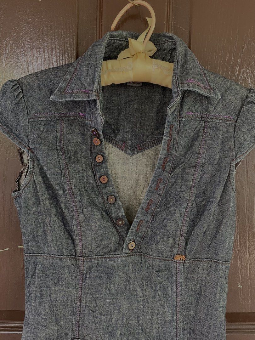 miss sixty denim dress (Category: Dresses) located in Davao. Submitted by mj_designervintagecurator (Listing ID 1462283117, Image 3). Description: 📌In good condition 📌shoulder 13 - bust 36- armpit 16 waist 28- length 38 inches.
