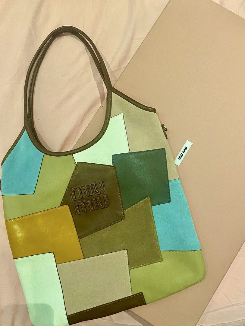Miu Miu Ivy Tote (Category: Tote Bags) located in Manila. Submitted by luv4luxxe (Listing ID 1462423242, Image 1). Description: - Miu Miu Ivy in Patchwork leather - Canvas Lining - Complete with Box Price Negotiable All Sales Are Final.
