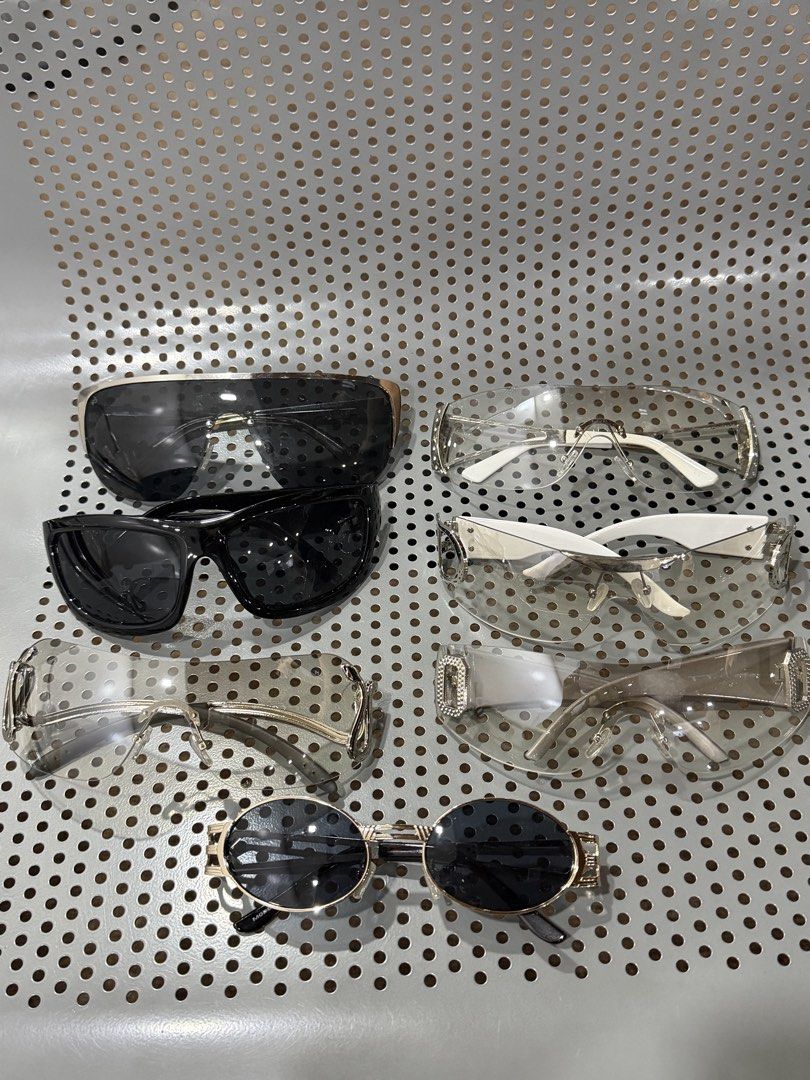 MODERNO Sunglasses - Various Styles & Colors (Category: Sunglasses & Eyewear) located in Pasig City. Submitted by miss_abuelita (Listing ID 1462386543, Image 2). Description: Selling a bundle of MODERNO sunglasses. Includes shield styles, classic frames, and some with decorative elements. Comes with protective pouches. Great variety for different looks. Check photos for individual styles..