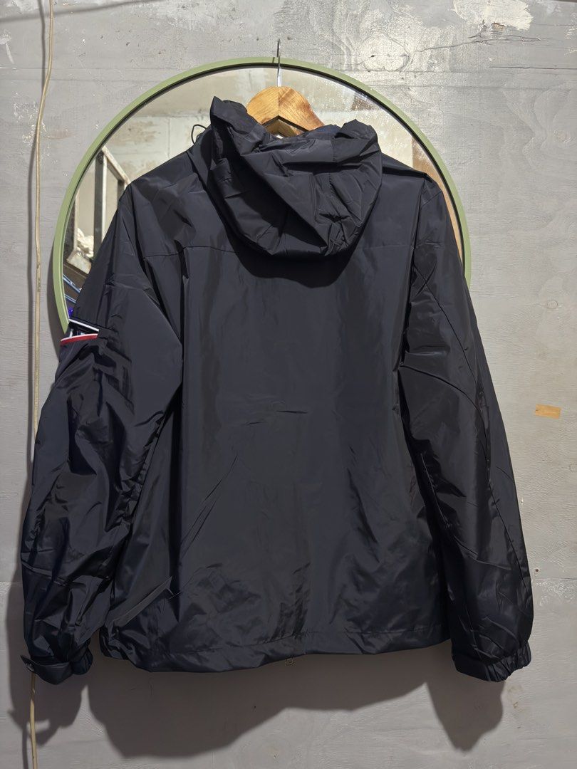 Moncler Hoodie -Light Weight Rain Jacket (Category: Tshirts & Polo Shirts ) located in Manila. Submitted by tindero-ng-damit (Listing ID 1462401174, Image 3). Description: Name: Moncler Rain Jacket Hoodie Light weight - Water resistant Color: Navy No issue - Flawless Complete tags 🏷️ Measurement: Large 23 width - 28 Length a bit nego for sure taker.