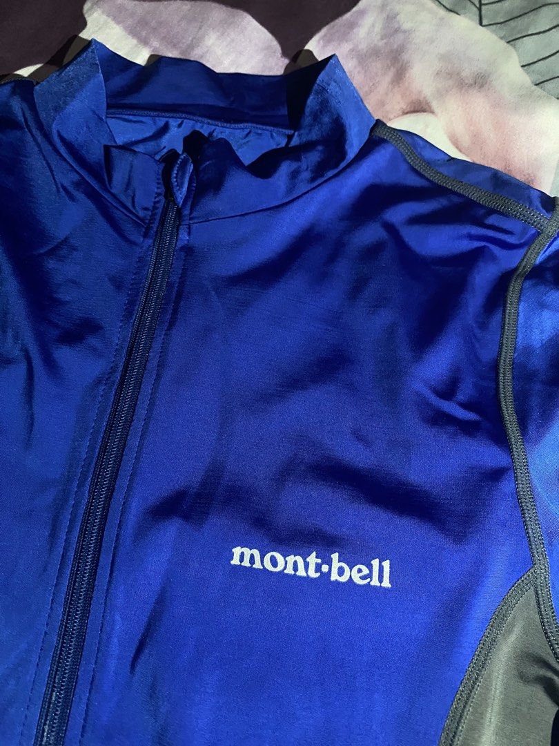 Mont-bell Blue Zip-Up Jacket Size S (Category: Coats, Jackets and Outerwear) located in Manila. Submitted by thrift.ed_ph (Listing ID 1462306465, Image 3). Description: - Brand: Mont-bell - Color: Blue with grey accents - Size: S - Closure: Full zip - Features: Lightweight, comfortable - Ideal for: Outdoor activities, casual wear - Origin: Made in Japan.