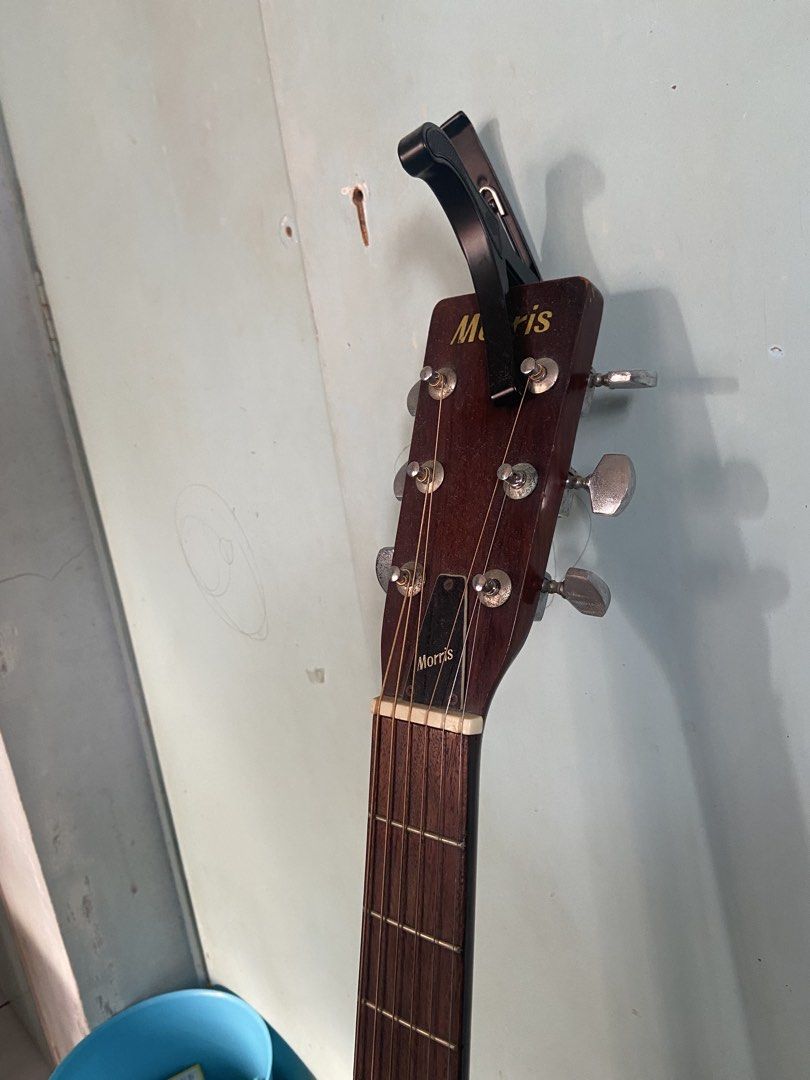 Moriss Japanese Acoustic Guitar (Category: Musical Instruments) located in Manila. Submitted by lexarellano_ (Listing ID 1462372830, Image 3). Description: This is a w-18 moriss acoustic guitar (female owner) Rfs: lost interested of hobby Issue: few scratches but still good to play and the sound is well. 🎸 Price still negotiable if SURE BUYER ONLY.