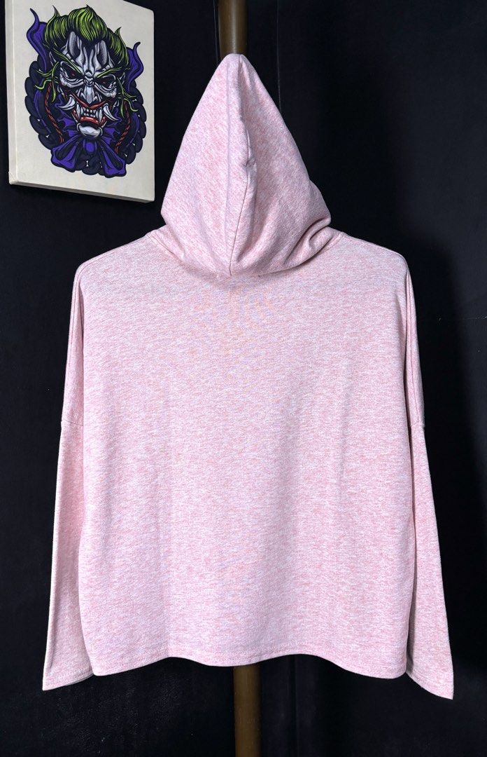 M+P+E Pink Marled Hoodie with Colorful Drawstrings (Category: Coats, Jackets and Outerwear) located in Bacoor. Submitted by calvinmanzano13 (Listing ID 1462298458, Image 3). Description: - L = 22” | W = 24.5” - Features a cowl neck - Colorful blue and neon green drawstrings - Relaxed fit, cropped style - Soft fabric, ideal for casual wear - Easy to pair with jeans or leggings Notes: ☑️ Hand washed ☑️ Polished ☑️ Steam ironed.