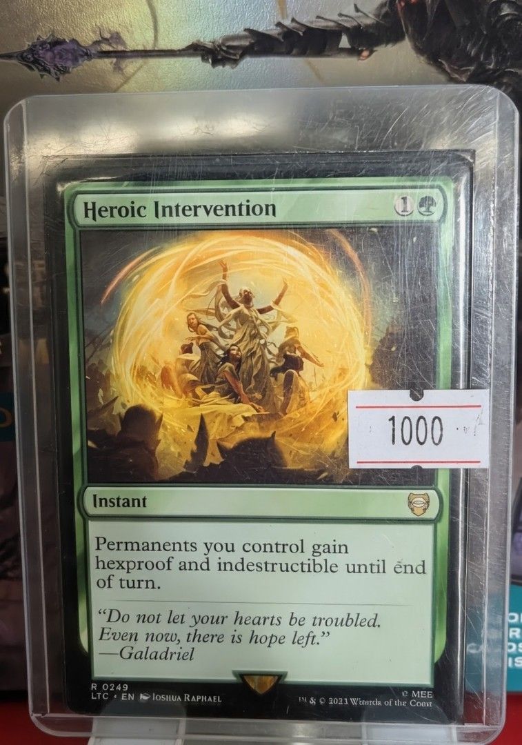 [MTG] Heroic Intervention | LTC 249 - Normal (NM) (Category: Raw Singles) located in Paranaque City. Submitted by topdeckph (Listing ID 1461293548, Image 2). Description: Bring home a crisp, collectible MTG promo card in near-mint condition—ideal for building your collection, deck building, or enjoying casual play with a satisfying card feel. What you’re getting: - Authentic, original MTG card - Sold individually per piece Condition & authenticit