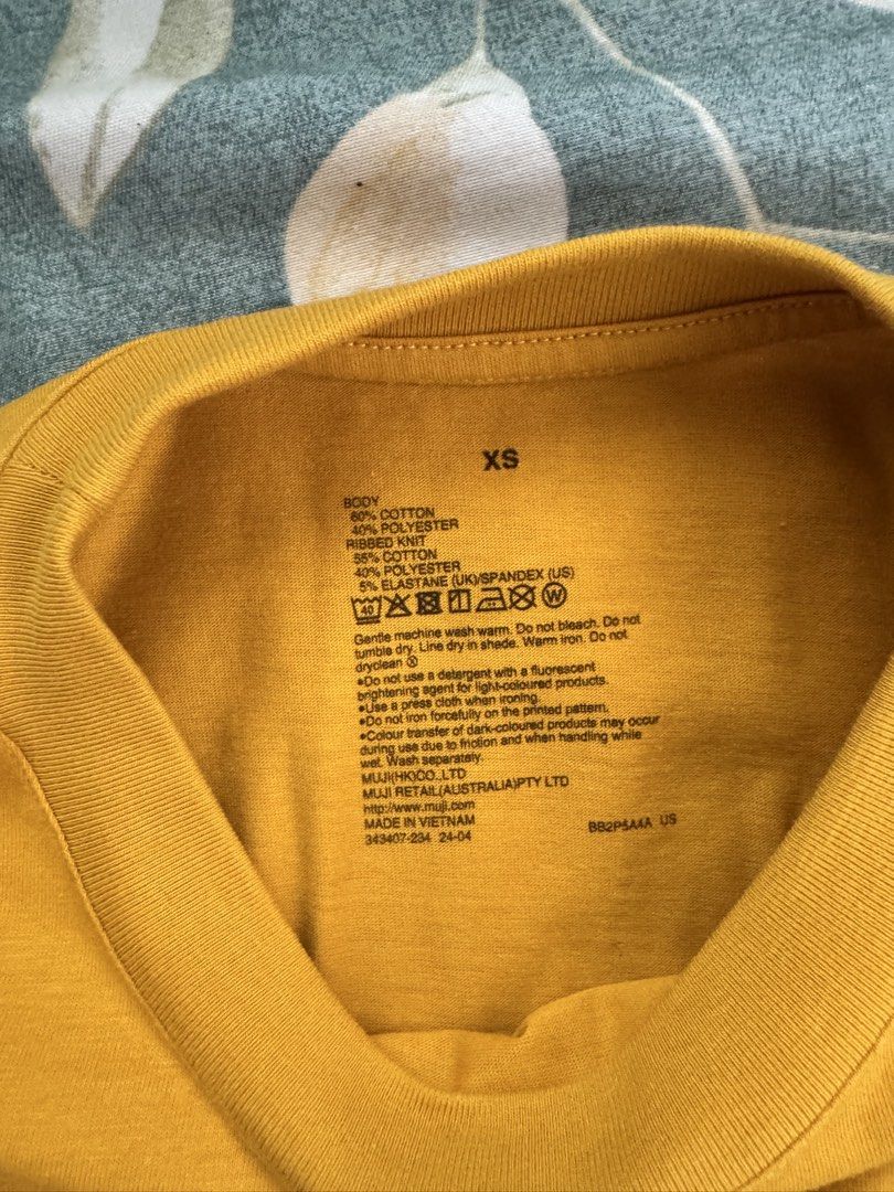 Muji Shirt (Category: Blouses) located in Bustos. Submitted by shergusshop.ph (Listing ID 1462277110, Image 2). Description: Muji Shirt in mustard color. Bought in Muji store Singapore. Size XS can fit small to medium frame. Refer to photos for measurement. MOP: BDO, Gcash Location: Bulacan.