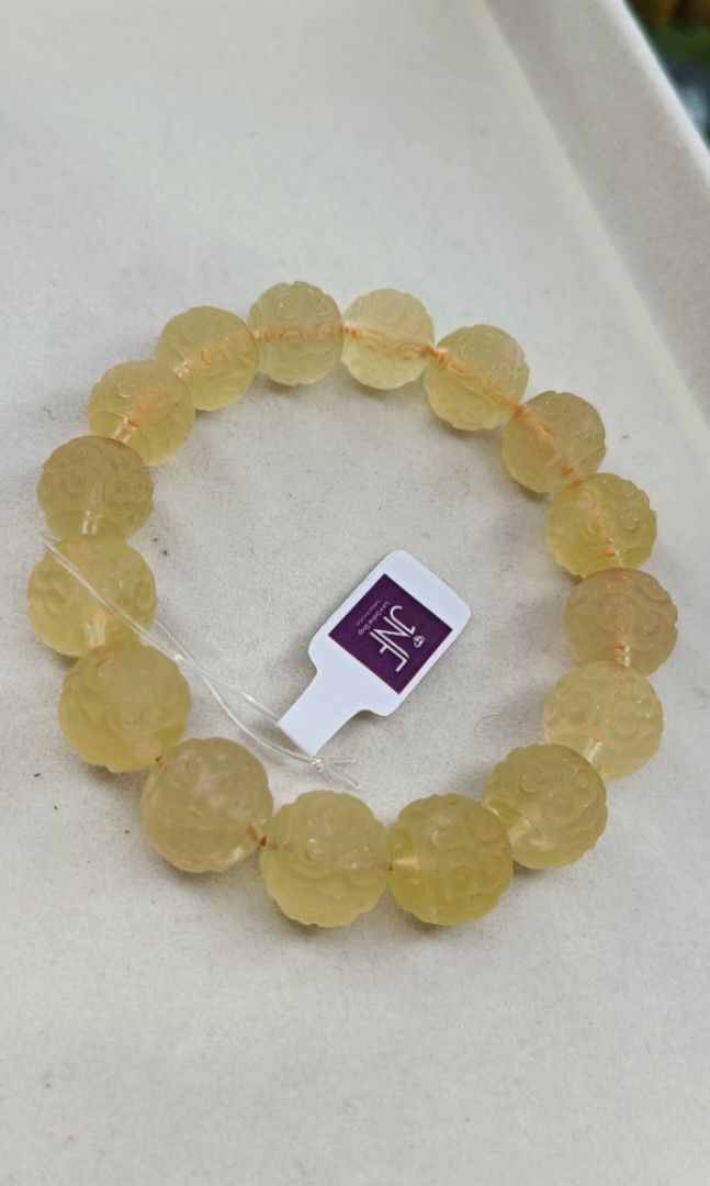 Natural Citrine Lucky Turn Bracelet 13mm (Category: Precious Stones) located in Mandaluyong City. Submitted by jennytuppe98873 (Listing ID 1462429521, Image 3). Description: High Quality Citrine luckyturn design 13mm /17cm with Certificate pls pm me to claim or follow my blue app JNF LUXX Online SHOP.