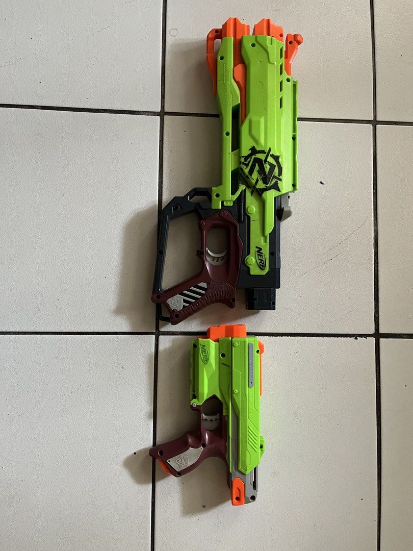 Nerf zombiestrike bundle (Category: Action & Battle Toys) located in Mandaluyong City. Submitted by johnben457 (Listing ID 1462288458, Image 1). Description: Darts are not included. Pm for more details and info. Can be negotiable..