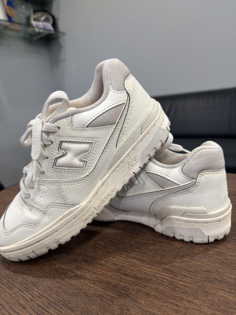 New Balance 550 White Sneakers (Category: Sneakers) located in Angeles City. Submitted by beyond.this (Listing ID 1462278590, Image 3). Description: - Classic New Balance 550s in white - Versatile for everyday wear - Clean and timeless design - Gently used, plenty of life left - Great for casual outfits - Iconic and must-have kicks.