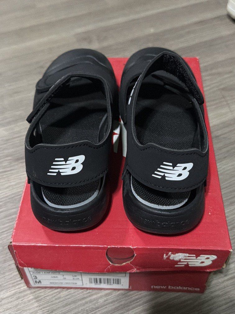 New Balance Sandals (Category: Babies & Kids Fashion) located in Quezon City. Submitted by littlegabu_treasures (Listing ID 1462301085, Image 2). Description: This is used only once. Ayaw ng son ko. Size 21cm In really like new condition With box.