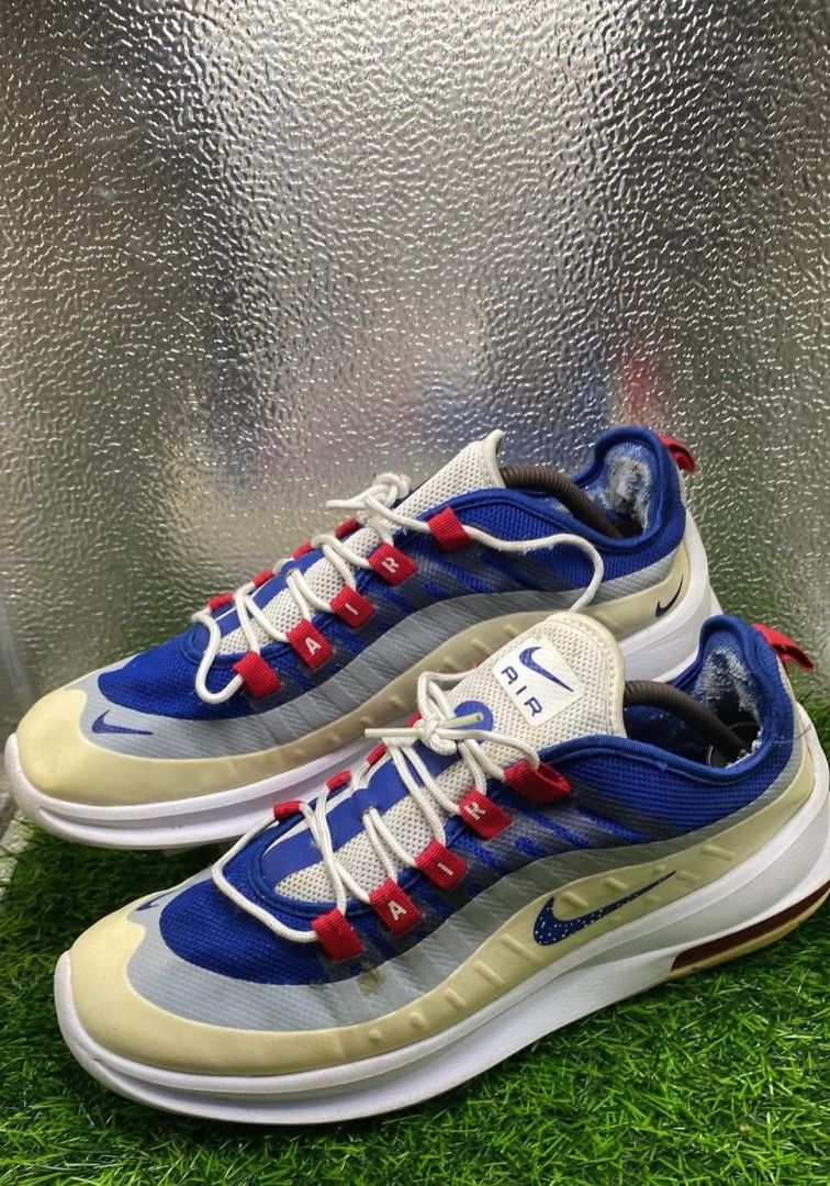 Nike Air Max 98 Royal Blue Grey Red (Category: Sneakers) located in Manila. Submitted by nel_besario.1992 (Listing ID 1462272871, Image 1). Description: - Nike Air Max 98 sneakers - Striking royal blue, grey, and red colorway - Secure lace-up closure with vibrant red eyelets - Iconic visible Air unit in the sole for comfort and style - Versatile: great for everyday casual wear or your running sessions.