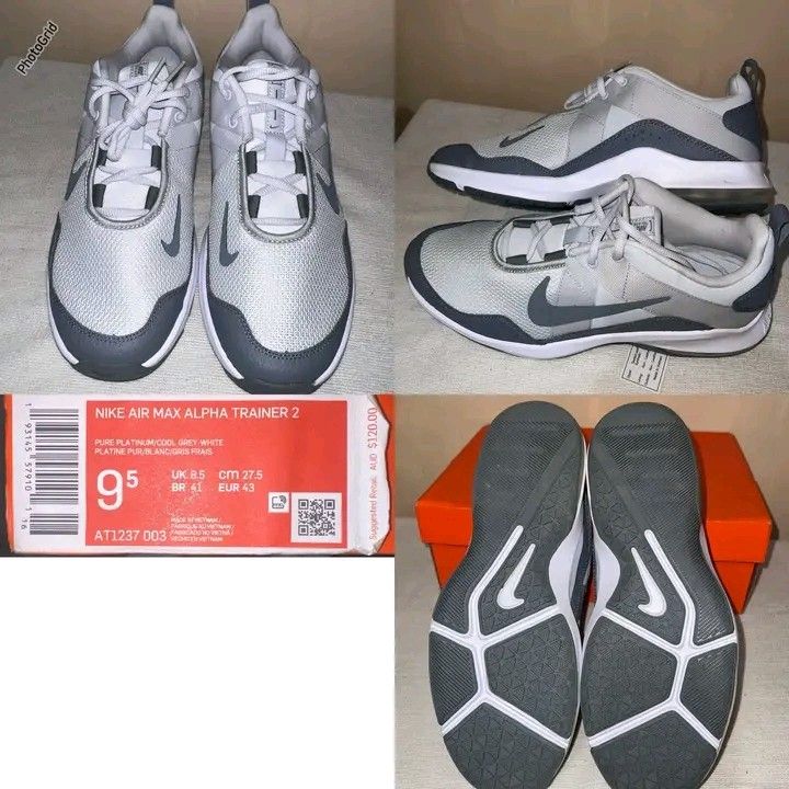 Nike Air Max Alpha Trainer 2 | Original & Brand New (Category: Sneakers) located in Malabon City. Submitted by naughty_09 (Listing ID 1462335732, Image 2). Description: Upgrade your workout and daily style with the Nike Air Max Alpha Trainer 2! Designed for maximum stability, cushioning, and durability during heavy training or casual everyday wear. ​✨ Product Details: ​Model: Nike Air Max Alpha Trainer 2 ​Colorway: Pure Platinum / Cool Grey / Whi